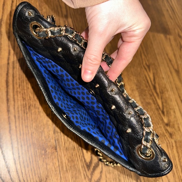 Rebecca Minkoff Black and gold cross body bag - Picture 7 of 13